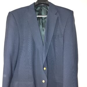 Stafford Navy Blue Blazer with Gold Buttons